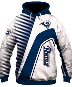 Los Angeles Rams 3D Zip Hoodie Zip Hoodie Pullover Nfl