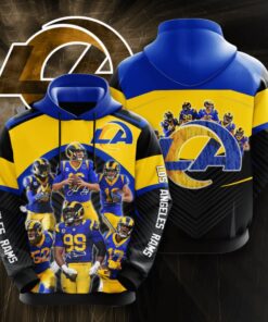 Los Angeles Rams Custom Sport All Over Print Hoodie 3D 10