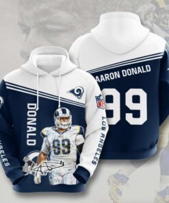 Los Angeles Rams Custom Sport All Over Print Hoodie 3D 12
