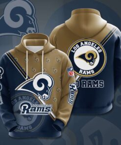 Los Angeles Rams Custom Sport All Over Print Hoodie 3D 5