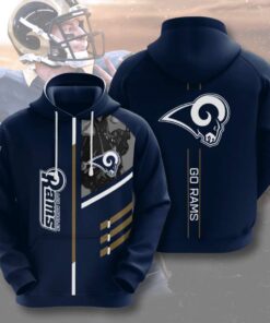 Los Angeles Rams Custom Sport All Over Print Hoodie 3D 6