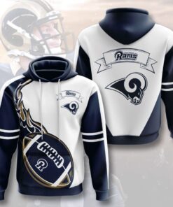 Los Angeles Rams Custom Sport All Over Print Hoodie 3D 8