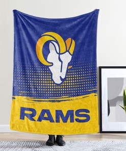 Los Angeles Rams Fleece Blanket Sherpa Blanket Quilt Gifts for Fans