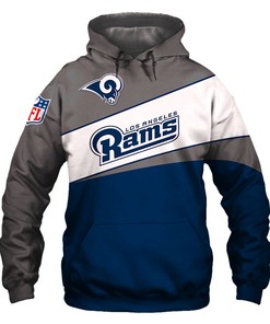 Los Angeles Rams Hoodie 3D Zip Hoodie