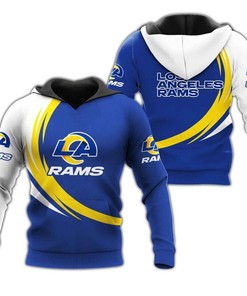 Los Angeles Rams Hoodie Curve Graphic Gifts for Fans