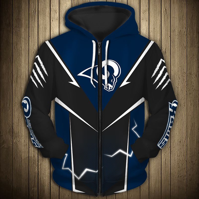 Los Angeles Rams Hoodie Hoodie Lightning Graphic Gifts for Fans