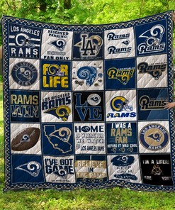 Los Angeles Rams Quilt Blanket Bedding Set for Home Décor