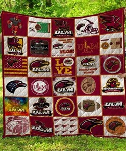 Louisiana Monroe Warhawks Ncaa Collection Collected Quilt Blanket Bedding Set