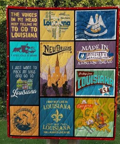Louisiana Quilt Blanket Bedding Set With Pillowcase Options