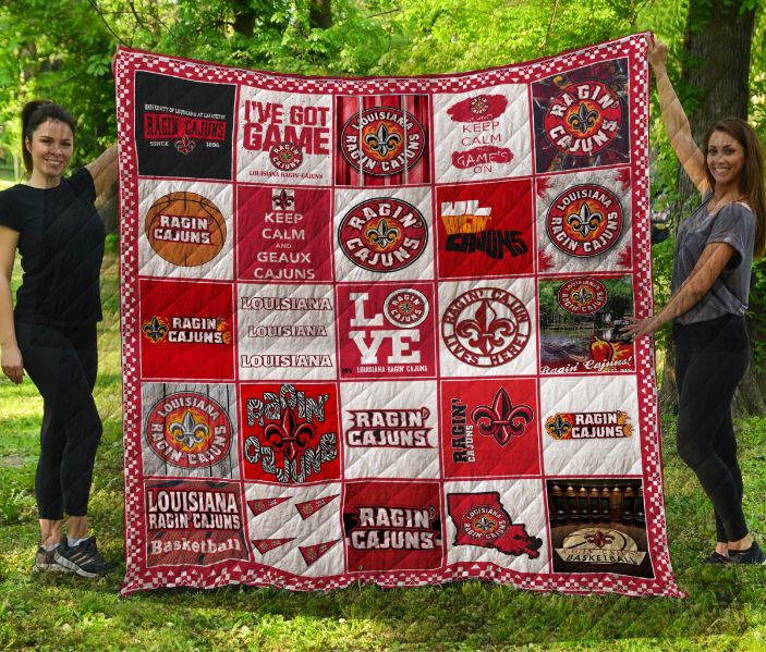 Louisiana Ragin Cajuns Quilt Blanket Bedding Set