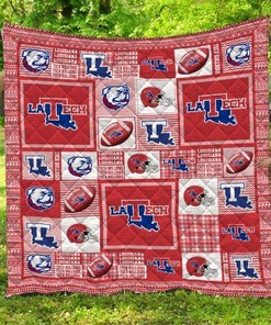 Louisiana Tech Bulldogs NFL Quilt Blanket Bedding Set