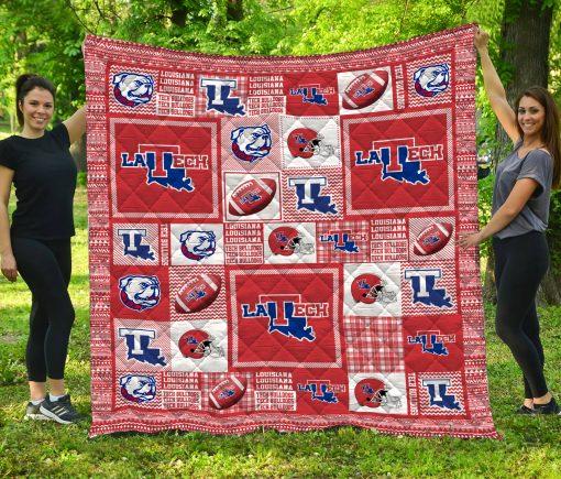 Louisiana Tech Bulldogs NFL Quilt Blanket Bedding Set