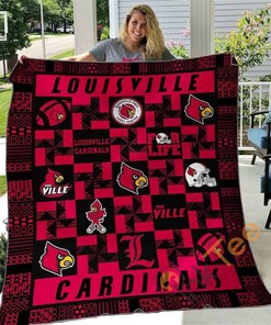 Louisville Cardinals Quilt Blanket Bedding Set