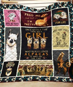Love Alpaca Quilt Blanket Bedding Set