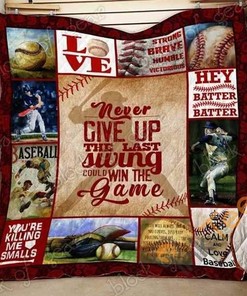 Love Baseball Quilt Blanket Bedding Set