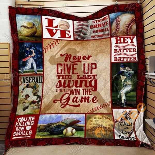 Love Baseball Quilt Blanket Bedding Set