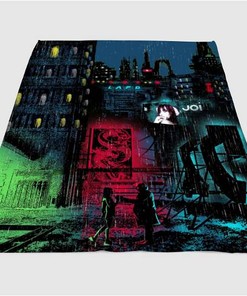 Love Blade Runner Sherpa Fleece Blanket Gifts for Family, for Couple