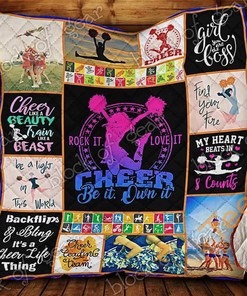 Love Cheerleading Quilt Blanket Bedding Set