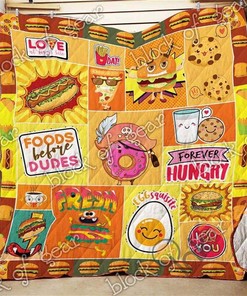 Love Food Quilt Blanket Bedding Set