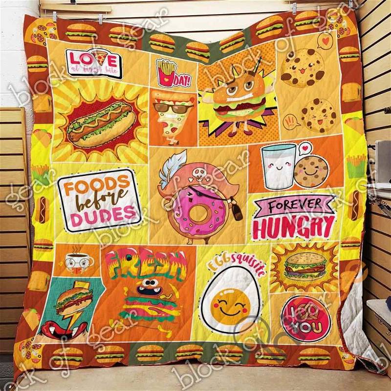 Love Food Quilt Blanket Bedding Set