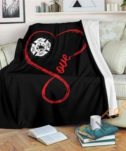 Love Heart Sherpa Fleece Blanket Gifts for Family, for Couple