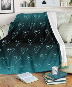 Love Infinity Barbell Sherpa Fleece Blanket Gifts for Family, for Couple