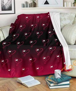 Love Infinity Pug Sherpa Fleece Blanket Gifts for Family, for Couple