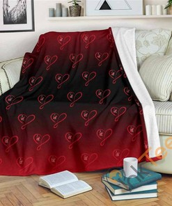 Love Infinity Wine Sherpa Fleece Blanket Gifts for Family, for Couple