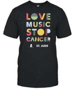 Love Music Stop Cancer T-Shirt