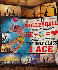 Love Volleyball Quilt Blanket Bedding Set