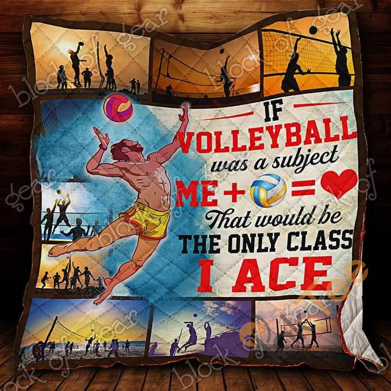 Love Volleyball Quilt Blanket Bedding Set