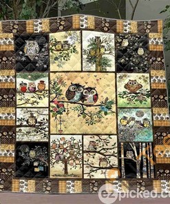 Love You Owlways Quilt Blanket Bedding Set