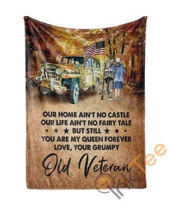 Loved Old Veteran Sherpa Fleece Blanket Gifts for Family, for Couple