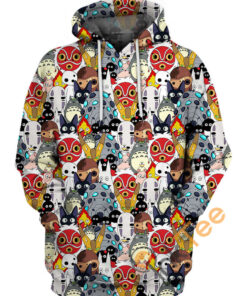 Lovely Creature Of Studio Ghibli Hoodie 3D
