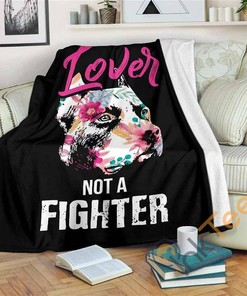 Lover Not A Fighter Sherpa Fleece Blanket Gifts for Family, for Couple