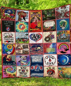 Lovin Life Grateful Dead Quilt Blanket Bedding Set