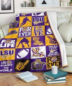 Lsu Tigers Against The World Premium Blanket for Home Décor