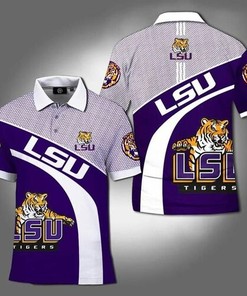 Lsu Tigers Ncaa Fan 3D All Over Print Polo Shirt
