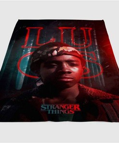 Lucas Stranger Things Sherpa Fleece Blanket Gifts for Family, for Couple