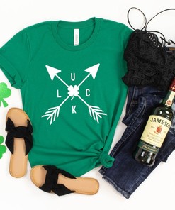 Luck Shirt, Luck Graphic Shirt, Arrow Shirt, St. Patrick's Day Shirt, St. Patrick's Day Shirt for Men, St. Patrick's Shirt for Women