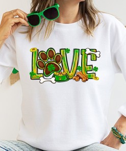 Lucky Dog Sweatshirt, Womens st pattys shirt, st patricks day shirt, womens st paddys