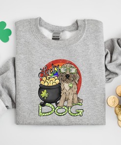 Lucky Dog Sweatshirt, Womens st pattys shirt, st patricks day shirt, womens st paddys, st pattys women