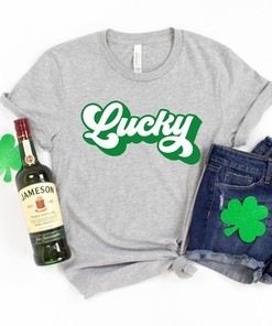 Lucky Retro Shirt, Saint Patricks Day Shirt, Patricks Day Lucky Shirt, Saint Patricks Day Family Matching Shirt