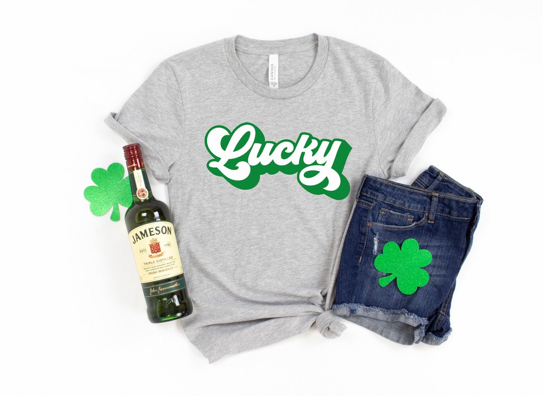 Lucky Retro Shirt, Saint Patricks Day Shirt, Patricks Day Lucky Shirt, Saint Patricks Day Family Matching Shirt