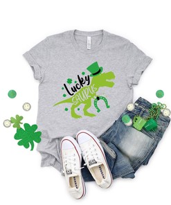 Lucky Shirt, Lucky Saurus Shirt, Saurus Rex Shirt, Funny Dinosaur Shirt Shirt, Irish Shirt