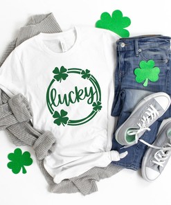 Lucky Shirt, St. Patrick's Day Shirt, Lucky Shamrock Patrick's Day Gift, Patrick's Day Family Matching Shirt, Drinking Shirt
