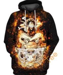 Luffy And The Straw Hat Pirates Hoodie 3D