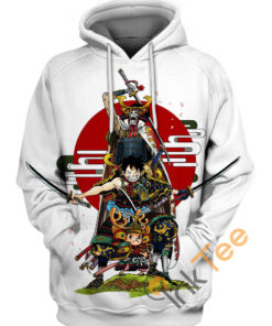 Luffy Chopper Brook Hoodie 3D