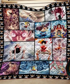 Luffy Skill One Piece Anime Quilt Blanket