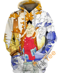 Luffy Wano Kuni Hoodie 3D